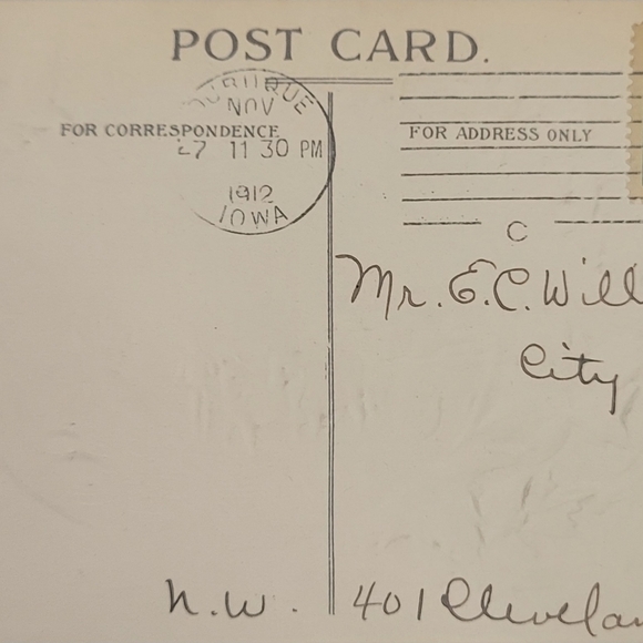 Vintage Postcard A Thanksgiving Wish Artist Ellen Clapsaddle 1912 - Picture 3 of 3